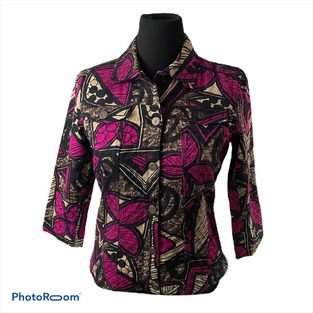 🔴 Chico’s Blazer Jacket Size 1